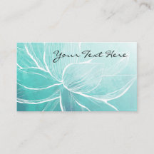 Elegante Blue Floral Business Cards