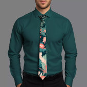 Elegante Blue Floral Krawatte