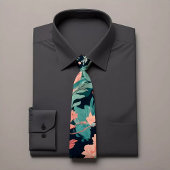 Elegante Blue Floral Krawatte