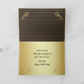 Elegante Blue Flowers & Butterfly Muttertagskarte Karte (Innenseite)