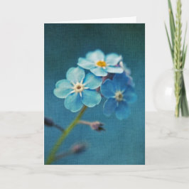 Elegante Blue Forget-me-nots-Blume Karte