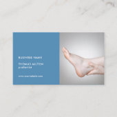 Elegante Blue Foto Podiatrist Termin Karte (Vorderseite)