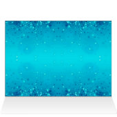 Elegante Blue Frost Sparkle Card (Innenansicht Horizontal (Oben))