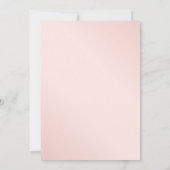 Elegante Blue Gold Blush Engagement Party Einladung (Rückseite)