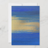 Elegante Blue-Gold-Boy-Bestätigung Einladung (Rückseite)