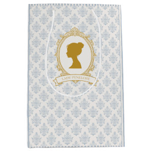 Elegante Blue-Goldene Hochzeitsdusche im Stil der Mittlere Geschenktüte
