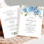Elegante Blue Hydrangea Blumenhochzeit Einladung<br><div class="desc">Für weitere Anpassungen klicken Sie bitte auf den Link "Weitere Anpassung" und verwenden Sie unser Design-Tool,  um diese Vorlage zu ändern. Wenn Sie Hilfe oder passende Artikel benötigen,  kontaktieren Sie mich bitte.</div>