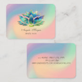 Elegante Blue Lotus Blume Visitenkarte (Vorne/Hinten)