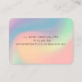 Elegante Blue Lotus Blume Visitenkarte (Rückseite)