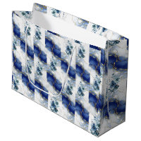 Elegante Blue Marble Geschenktasche