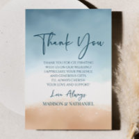 Elegante Blue Ocean Beach Shore Sand Wedding
