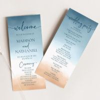 Elegante Blue Ocean Beach Shore Sand Wedding