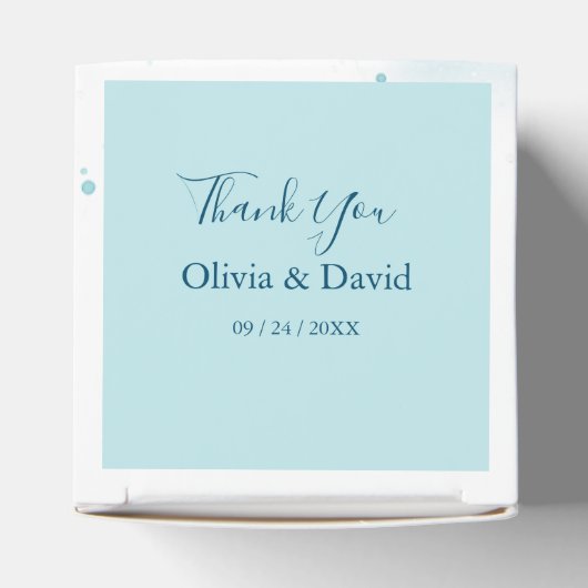 Elegante Blue Ocean Gastgeschenk Hochzeit Box Geschenkschachtel (Oben)