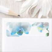 Elegante Blue Orchids Custom Labels (Insitu)
