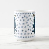 Elegante Blue Rose Bouquet Tasse (Mittel)