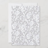 Elegante Blue Rose Bridesmaid Card Einladung (Rückseite)