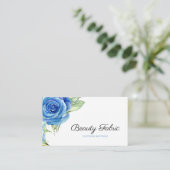 Elegante Blue Rose Clothing Boutique Visitenkarte (Stehend Vorderseite)