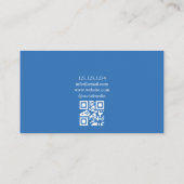 Elegante Blue Rose Clothing Boutique Visitenkarte (Rückseite)