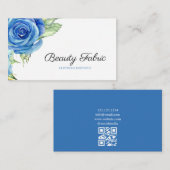 Elegante Blue Rose Clothing Boutique Visitenkarte (Vorne/Hinten)
