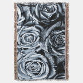 Elegante Blue Rose Decke (Vorderseite Vertikal)