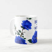 Elegante Blue Rose Kaffeetasse (Vorderseite Links)