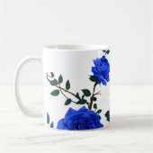 Elegante Blue Rose Kaffeetasse (Links)