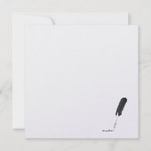 Elegante Blue & Silver Feier Einladung (Rückseite)