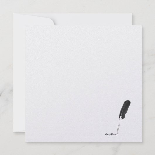 Elegante Blue & Silver Feier Einladung (Rückseite)