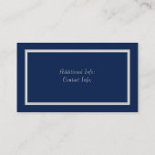 Elegante Blue & Silver Loyalty Card 2 Treuekarte (Rückseite)