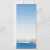 Elegante Blue Sky Beerdigung Gedenkkarte Karte (Rückseite)