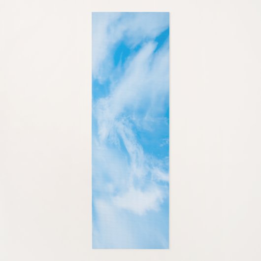 Elegante Blue Sky Clouds Design Template Fitness Yogamatte (Vorderseite)