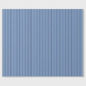 Elegante Blue Stripes Wrapping Paper Roll Geschenkpapier (Flach)