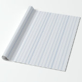 Elegante Blue Stripes Wrapping Paper Roll Geschenkpapier (Ungerollt)
