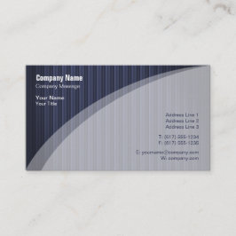 Elegante Blue Striping Business Card Visitenkarte