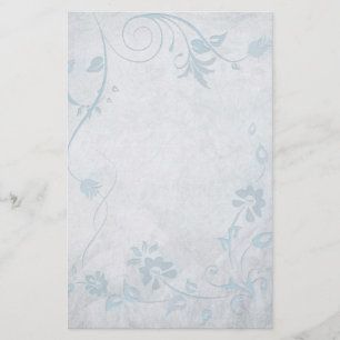 Elegante Blue Vintage Hochzeit Briefpapier