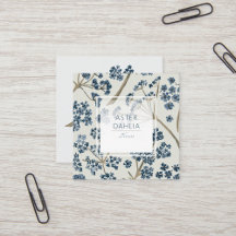 Elegante Blue Watercolor-Blume