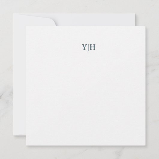 Elegante Blue Watercolor Blumengrußkarte Einladung (Rückseite)