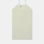 Elegante Blue Watercolor-Wildblumen Geschenkanhänger (Rückseite)