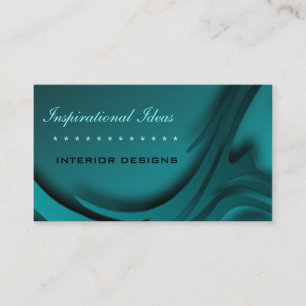 Elegante Blue Zebra Print Business Card Visitenkarte