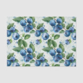 Elegante Blueberry Wasserfarbe Vintag Wrap Seidenpapier (Vorderseite)
