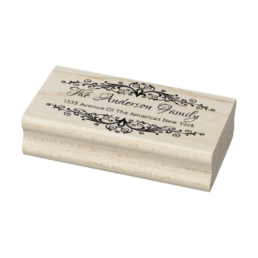 Elegante blühend Elemente Gummistempel (Stempel)