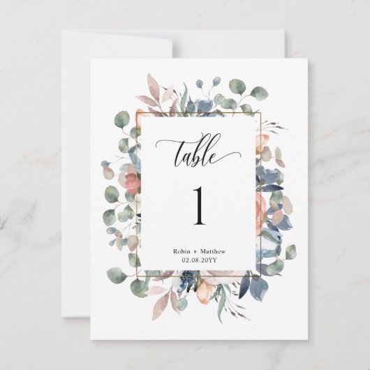 Elegante, blühende Hochzeitsstimmung in der Tischn (Rückseite)