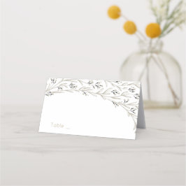 Elegante blühende rustikale Platzkarten