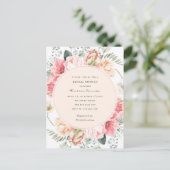 Elegante blühende, schicke Blume im Garten Einladungspostkarte (Stehend Vorderseite)