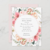 Elegante blühende, schicke Blume im Garten Einladungspostkarte (Vorne/Hinten)