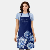 Elegante blühende Schürze (Getragen)