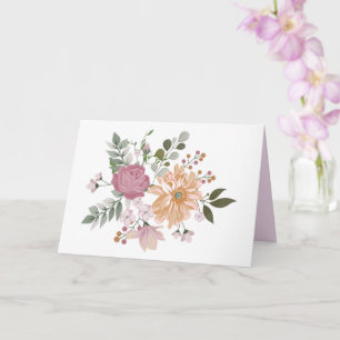 Elegante Blume, A Friend ist... Karte
