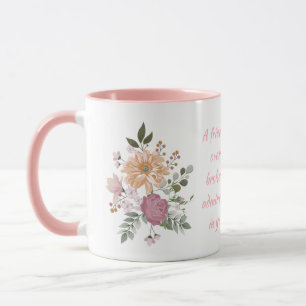 Elegante Blume, A Friend ist... Tasse