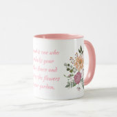 Elegante Blume, A Friend ist... Tasse (VorderseiteRechts)