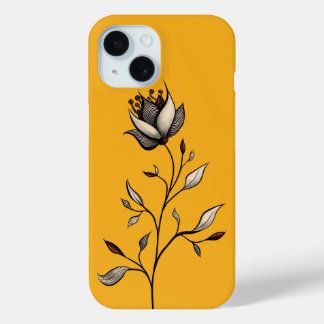 Elegante Blume Abstrakte Kunst, Dichtung und Musik Case-Mate iPhone Hülle
